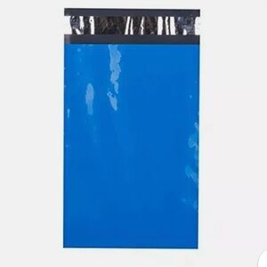8 of 6"X9" Blue Poly Mailer With Peel-N-Seal
